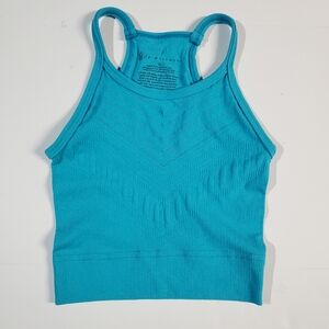 FP Movement-Racerback Crop Teal Tank Top